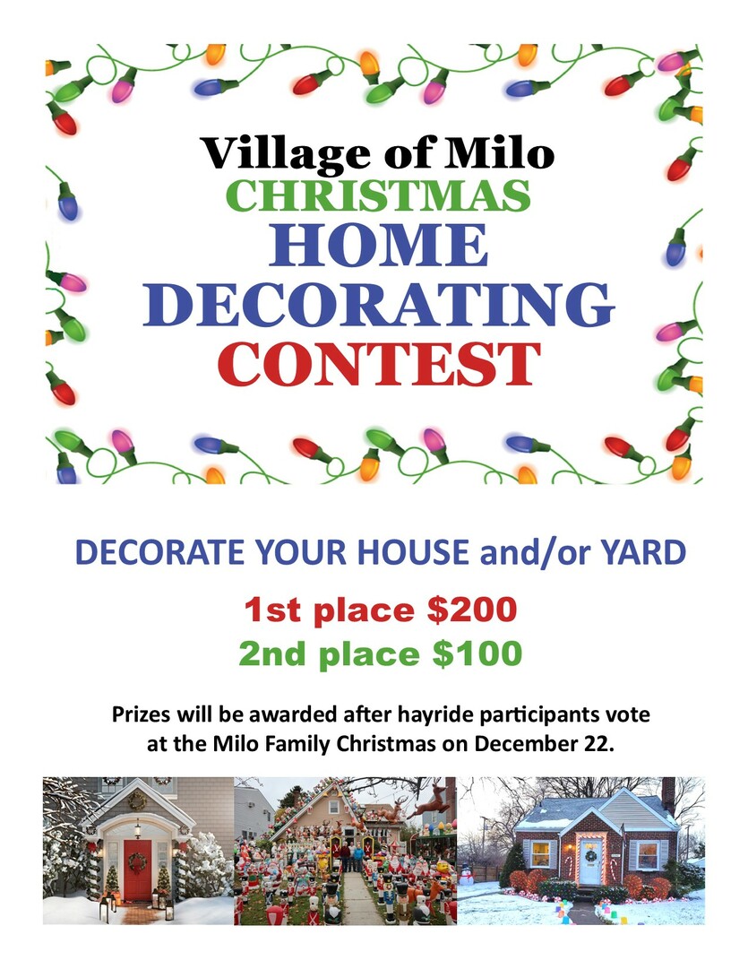 Milo Christmas House Decorating Contest!